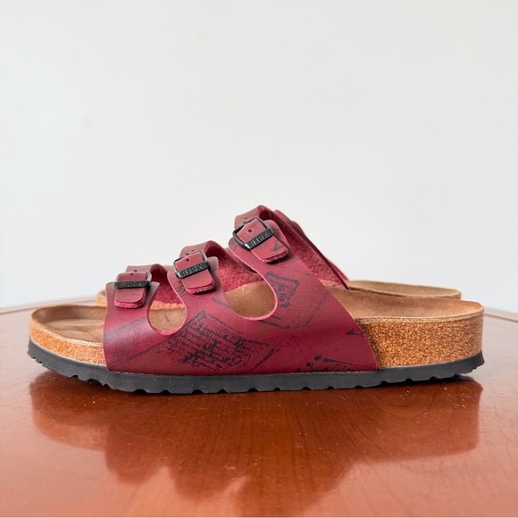 Birkenstock Shoes - Birkenstock Florida Birko Flor Leather Strap Sandals | EU 38